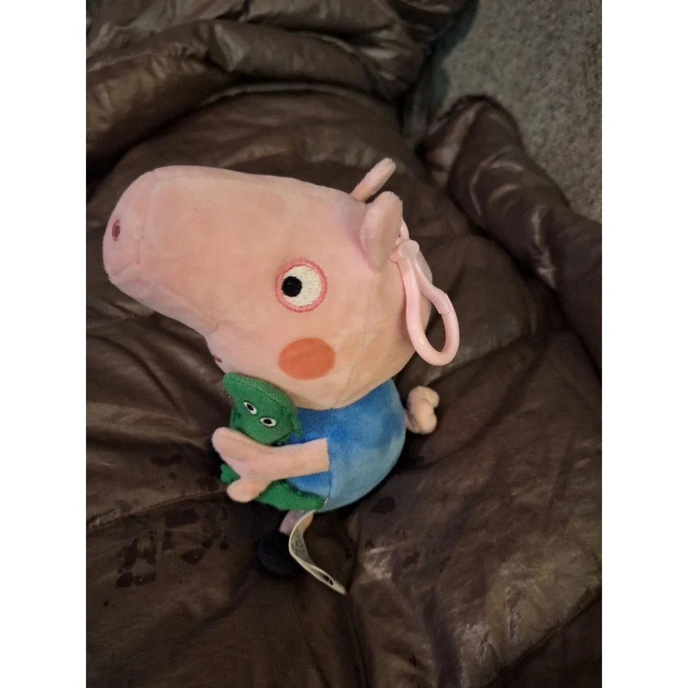 Peppas Brother George Pig w/Dinosaur-Ty Stuffed Animal/Plush 7